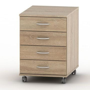 KONDELA Tempo Assistant Novo 15 kontejner na kolesih