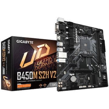 Gigabyte B450M S2H V2 osnovna plošča, AM4, DDR4, mATX