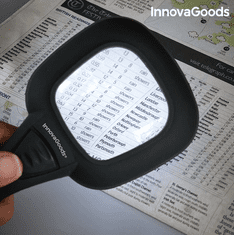 InnovaGoods lupa z LED in UV svetlobo, 3 x povečava