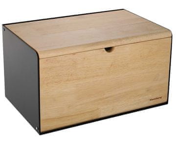 KINGHoff koš za kruh klausberg kb-7386 črn