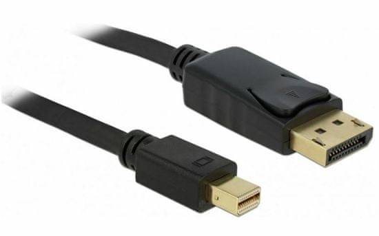 Delock DisplayPort-DisplayPort mini kabel, 4K 60Hz, 3 m, črn