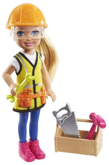 Mattel Barbie Chelsea po poklicu gradbinka