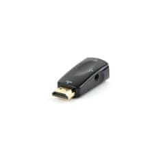 CABLEXPERT Adapter HDMI na VGA + Audio, črn, blister