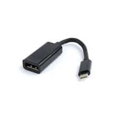 CABLEXPERT Adapter USB-C na DisplayPort, črn, 0.15m