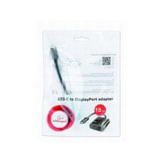 CABLEXPERT Adapter USB-C na DisplayPort, črn, 0.15m