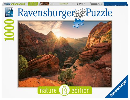 Ravensburger sestavljanka kanjon Zion, ZDA, 1000 delčkov