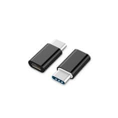 CABLEXPERT USB-C adapter (CM/MicroUSB-F), črn