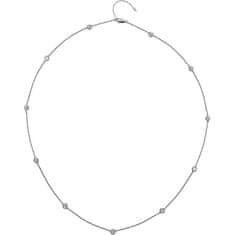 Hot Diamonds Luksuzna srebrna ogrlica s topazom in resničnim diamantnim vrhom DN131