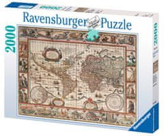 Ravensburger Zemljevid sveta sestavljanka, 2000 delov
