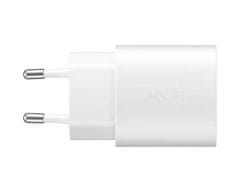 Samsung napajalnik za hitro polnjenje, USB-C na USB-C, 25 W, bel - odprta embalaža