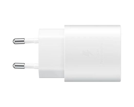 Samsung napajalnik za hitro polnjenje, USB-C na USB-C, 25 W, bel