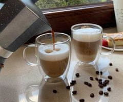 KINGHoff Termoska z dvojno steno za latte s prostornino 430 ml