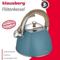 KINGHoff Čajnik Klausberg s piščalko 3l kb-7499