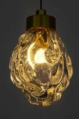 KINGHOME Zlata viseča svetilka FLASH - LED, steklo.