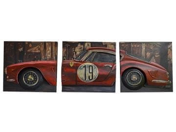 Greatstore 3D FERRARI 3-panelni triptih