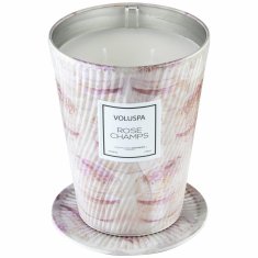 KINGHOME VOLUSPA ROSE CHAMPS GIANT 737G sveča - kokosov vosek, dva kata