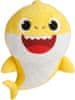 Baby Shark pliš na baterijo z zvokom rumene barve