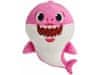 Baby Shark pliš na bateriji z zvokom - roza