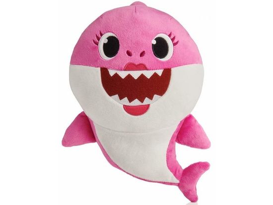 Alum online Baby Shark pliš na bateriji z zvokom - roza