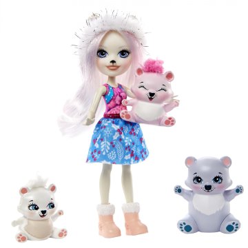 Mattel Enchantimals Pristina Polar Bear družina