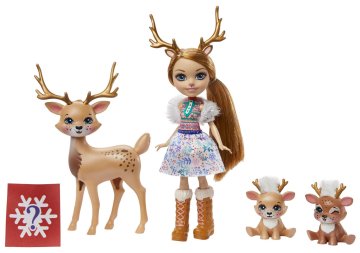 Mattel Enchantimals družina Rainey Reindeer