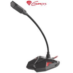 Genesis Radium 100, namizni mikrofon, za gaming ali spletno komunikacijo, nastavljiv, LED osvetlitev