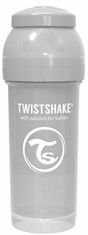 Twistshake otroška steklenička Anti-Colic, 260ml (M), pastelno siva