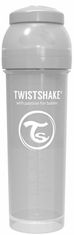 Twistshake otroška steklenička Anti-Colic, 330ml (L), pastelno siva