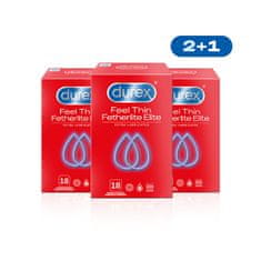 Durex Kondomy počutijo tanko dodatno podmazani 2 + 1