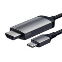 Satechi USB-C v HDMI kabel, 4K, 1.8 m, Space Gray