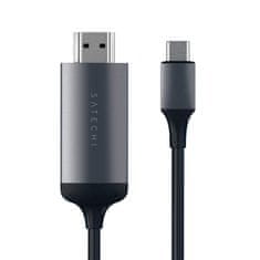 Satechi USB-C v HDMI kabel, 4K, 1.8 m, Space Gray