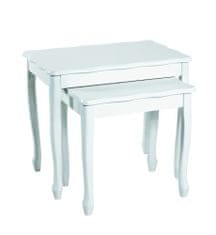 Mørtens Furniture Kavna mizica Lesiva (SET 2), 56 cm, bela