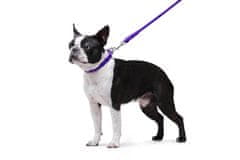 WAUDOG Okrogel vijoličen usnjen pasji povodec kratek 122 cm 4 mm vijolična