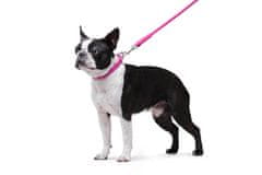 WAUDOG okrogla usnjena roza ovratnica za dolgodlake pse 17-20 cm, širina ovratnika: 6 mm roza