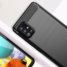 slomart carbon case fleksibilen tpu ovitek za samsung galaxy m31s črn