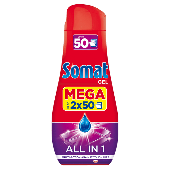 Somat All-in-1 gel za pomivalni stroj, 2 x 900 ml, 100 pranj