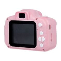 Sinnect fotoaparat za otroke, FHD, 1080p, roza + SD kartica, 32GB