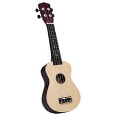 Greatstore Otroški ukulele soprano s torbo svetel les 23"