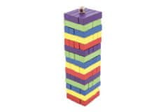 Rappa Igra leseni stolp 60 kosov barvnih kosov namizna igra v škatli