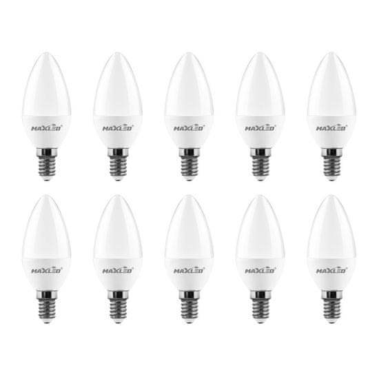 MAX-LED 10x LED žarnica - sijalka E14 5W (40W) 420lm nevtralno bela 4500K
