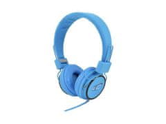 LTC Slušalke naglavne 3,5mm modre 1,2m