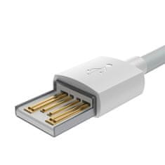 BASEUS 2x USB kabel za iPhone Lightning, hitro polnjenje Power Delivery, 1,5 m, bel