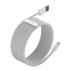 BASEUS 2x USB kabel za iPhone Lightning, hitro polnjenje Power Delivery, 1,5 m, bel