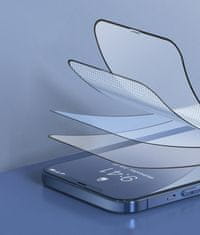 BASEUS 2x celozaslonsko kaljeno steklo 0,25 mm z okvirjem iPhone 12 Pro Max Black
