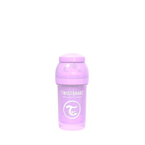 Twistshake otroška steklenička Anti-Colic 180ml (S), pastelna vijolična