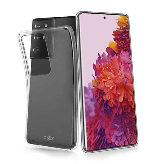 SBS ovitek za Samsung Galaxy S21 Ultra, silikonski, prozoren