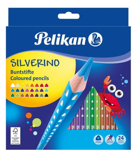 Pelikan Silverino trikotne barvice, 24/1