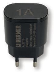 Berner 230 V / 5V, 1A USB polnilec