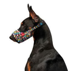 WAUDOG Najlonski nagobčnik za pse nastavljiv DONUT 14 - 20 cm večbarvna
