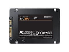 Samsung 870 EVO SSD pogon, 4 TB, 6,35 cm (2,5), SATA3, V-NAND, TLC, 7 mm - odprta embalaža